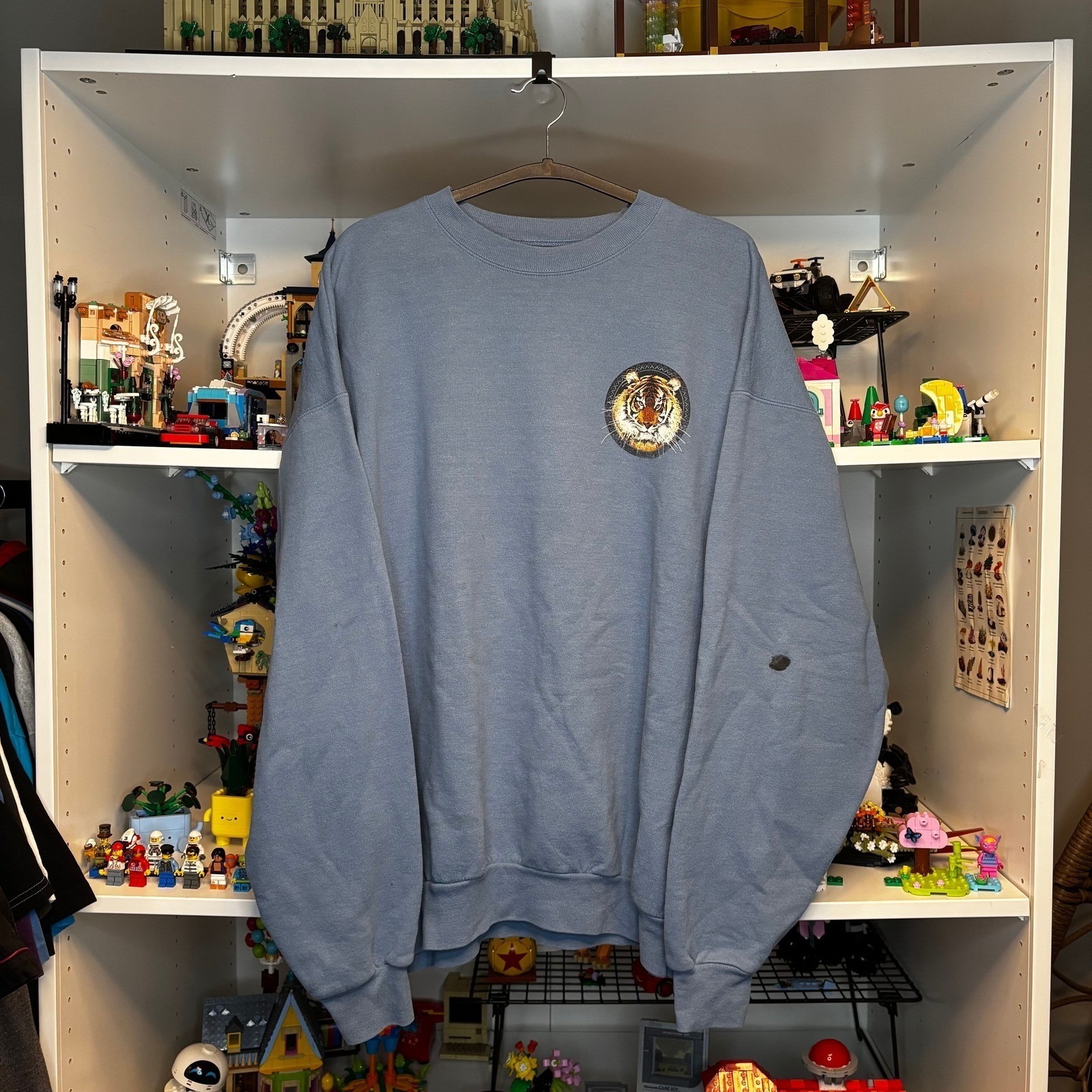 Y2k Hanes Comfortblend Ecosmart Xl San Diego Zoo Safari Tiger Sweatshirt